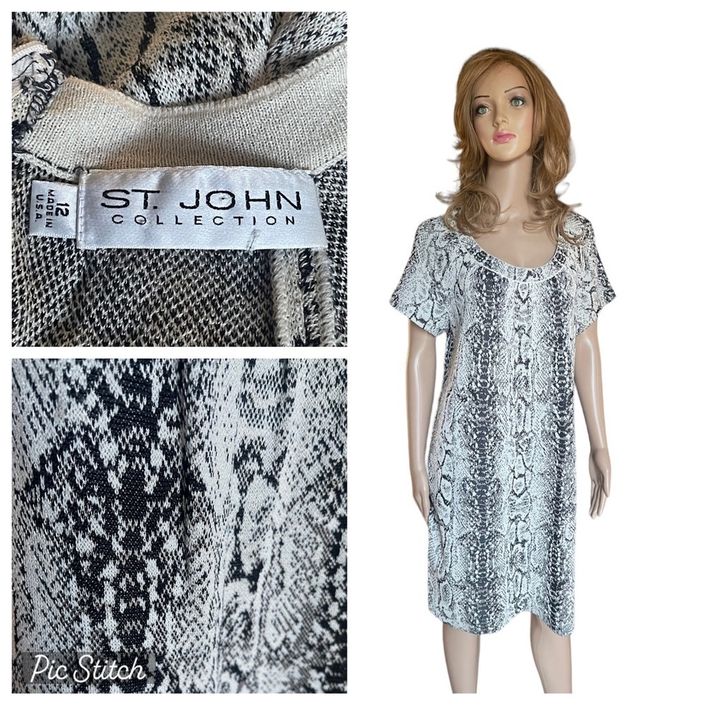 ST. JOHN‎ Collection snake
Printed Mini Dress size 12